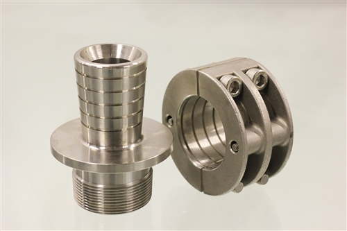 Click to enlarge - These stainless steel couplings have been specially designed to fit with Oroflex 40 and Oroflex 60. Machined from high grade 316 stainless steel, these couplings will give a long service life and are fully warranted for use with Oroflex hoses.

Duplex stainless steel and 904L are offered on request.
